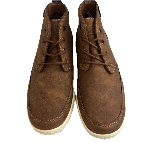 New With Box G.H. Bass Atwater Mens SIZE‎ 9.5 British Brown Mid Top Chukka Boots - Picture 7 of 15